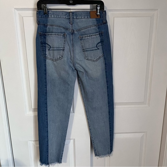 AMERICAN EAGLE VINTAGE HI-RISE TWO TONE JEANS - Picture 12 of 14